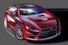 Vorstellung: Studie �Prototype X� neben neuem Mitsubishi Lancer auf der Detroit Motorshow zu sehen